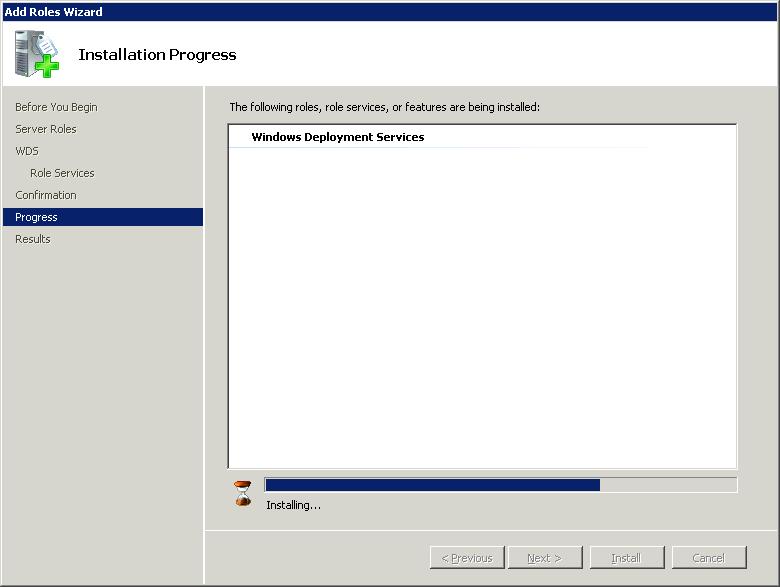 Installation Progress
