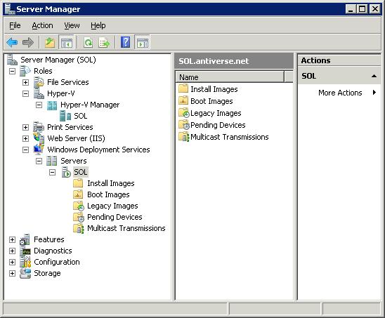 WDS Role after Initial Configuration