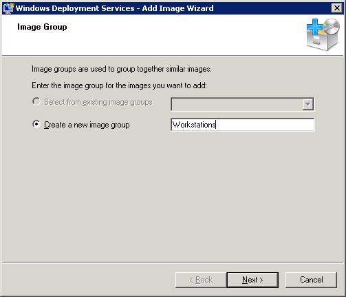 Windows Deployment Services - Add Image Wizard - Image, page 1
