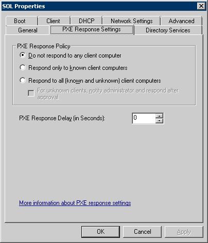 Server Properties - DHCP